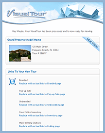 New Tour Email